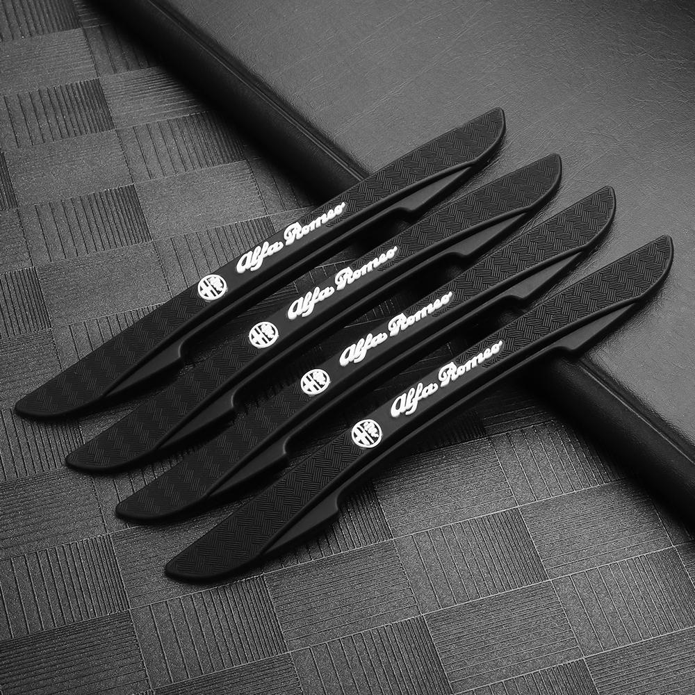 4Pcs Car Door Anti-Collision Protector Guard Strip Scratch Strips Accessories For Alfa Romeo Giulia Giulietta 156 159 147 Tonale