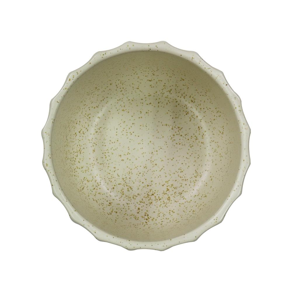 Ceramic Ribbed Vase 4.5 Inch Elegant Home Decor Pot Flowers Plants Indoor Use Cream White Durable Design