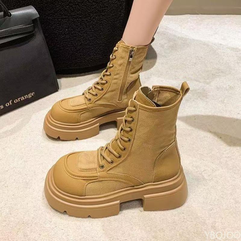 Retro Thick Bottom Women's Autumn New Style Simple Comfortable Coarse Heel Versatile Daily Casual Women's Boots
