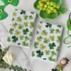 Artoid Mode Beige Shamrocks St. Patrick's Day Kitchen Towels Dish Towels, 18x26 Inch Seasonal Spring Decoration Hand Towels Set of 2