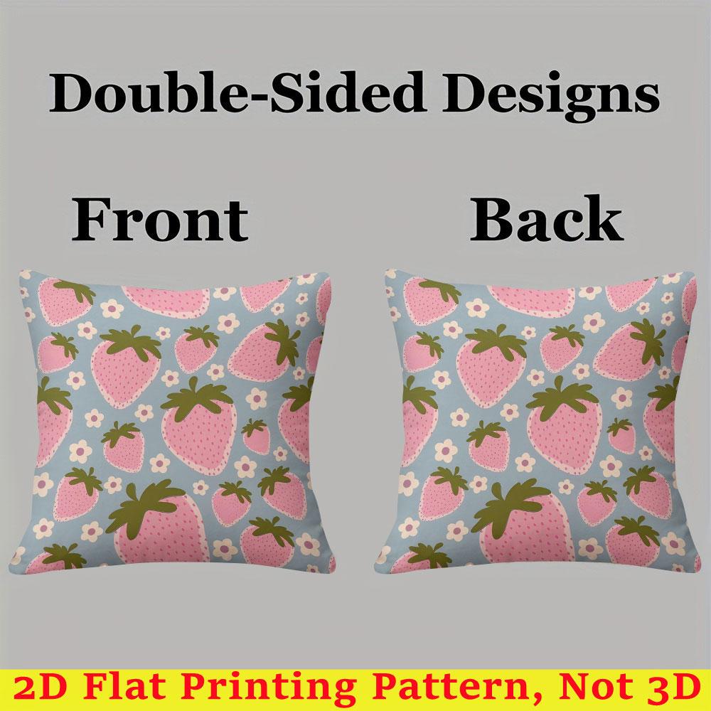 Strawberry Sky square Jacquard Pillow Cover for Sofa Office Waist Cushion Cover Home Decorative Pillowcase