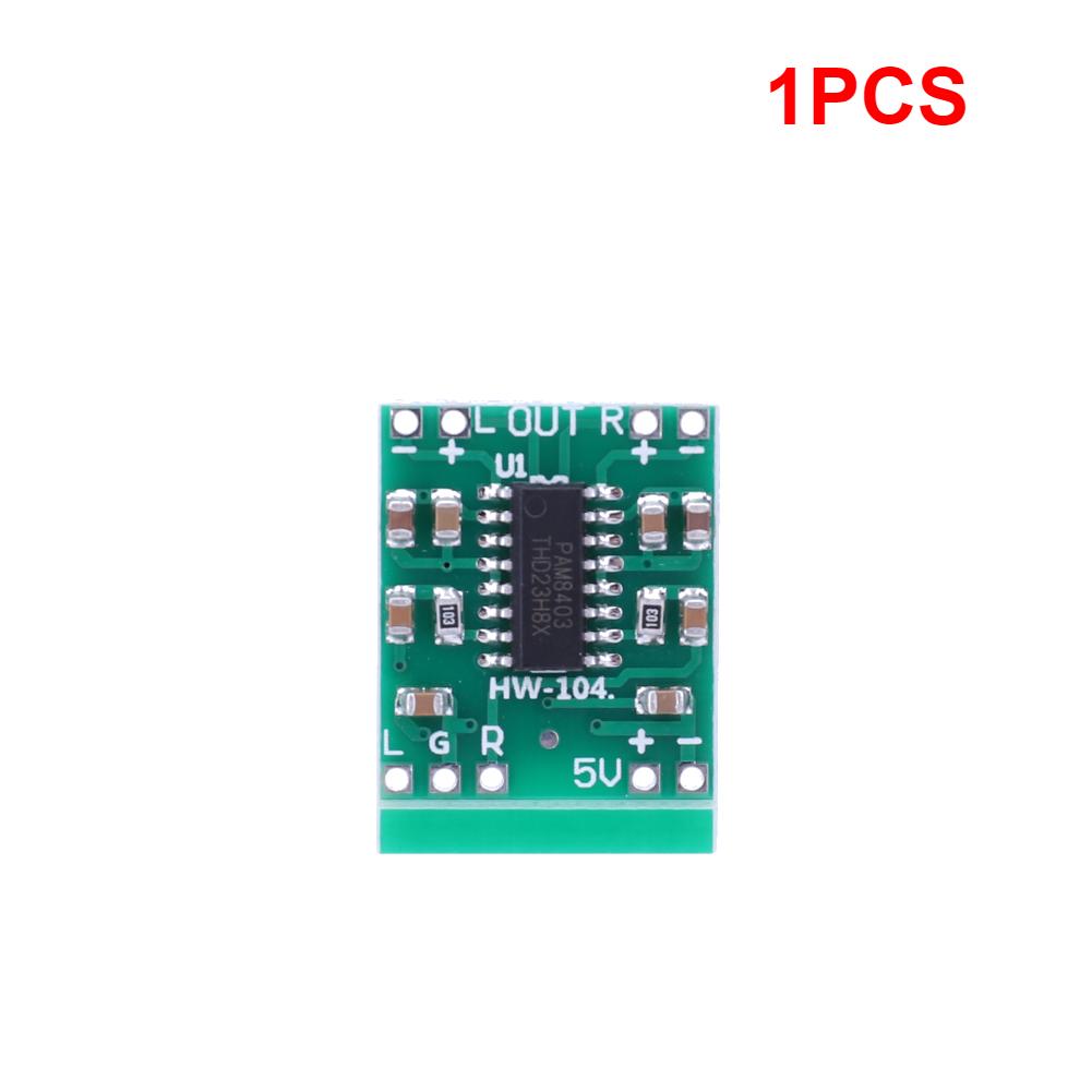 

1-10PCS PAM8403 Module 2 Channel Audio Amplifier Module Class D Super Mini Digital Amplifier Board 2*3W DC2.5-5.5V Power Supply