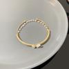 Korean Double-layer Color Butterfly Bracelet Women's Ins Wind Pearl Bracelet Niche Temperament Jewelry