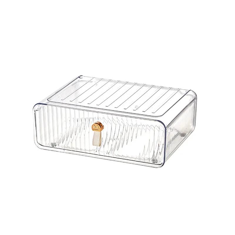 Drawer Type Underwear Storage Box Household Transparent Wardrobe Compartments for Bra Underwear Socks Organizer Home Storage