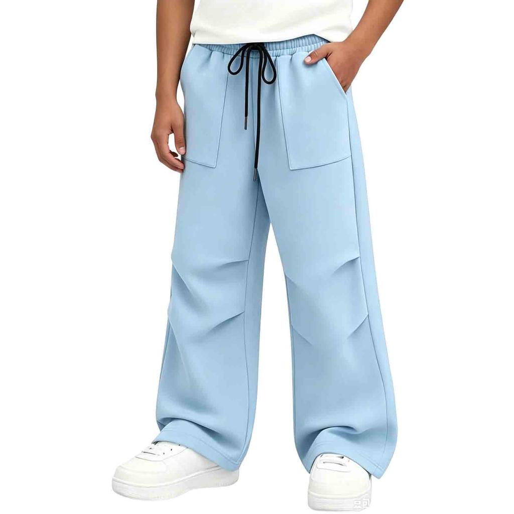 Children's Color Relaxed Fit Jogger Pants for Boys and Girls