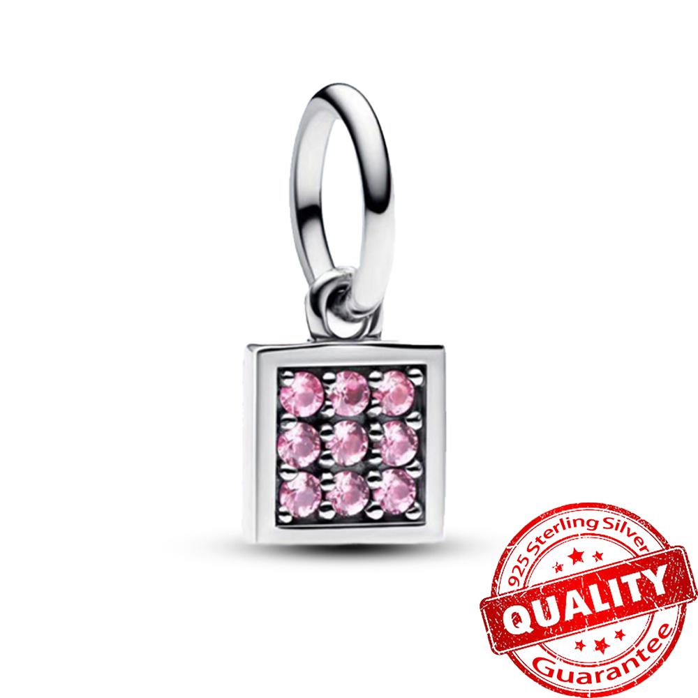 Colorful Chakra Heart Mini Dangle Charm Fit Brand Me/Moment Bracelet Copper Enamel & Crystal Jewelry Pendant Gift