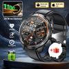 New 1100mAh Large Battery Smart Watch Men Compass LED Flashlight 3ATM Waterproof Bluetooth Call Heart Rate Sports Smartwatch