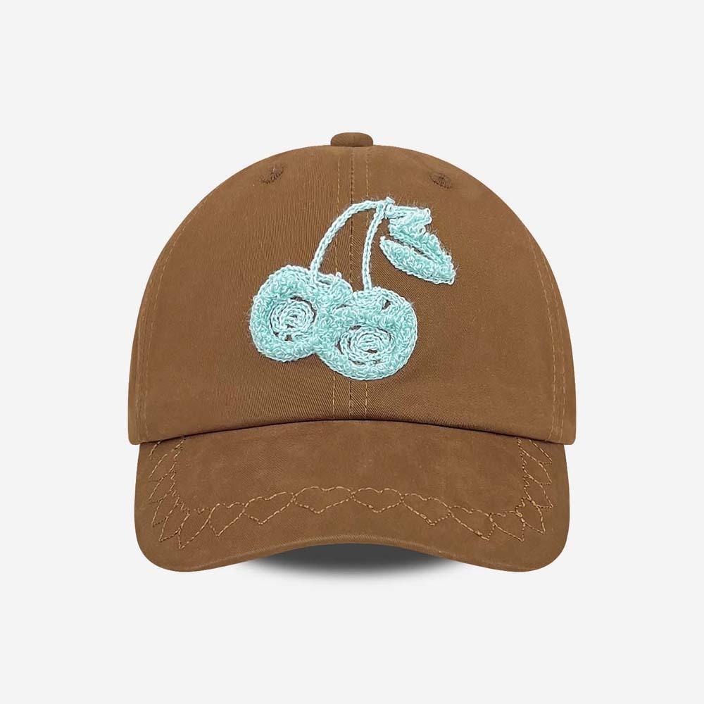 Sunscreen Cherry Baseball Cap Adjustable Sunshade Casquette Casual Embroidered Peaked Hat  Sports