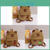 Plush Cartoon Backpack For Kids With Air Cushion Straps And Comic Design For School Use