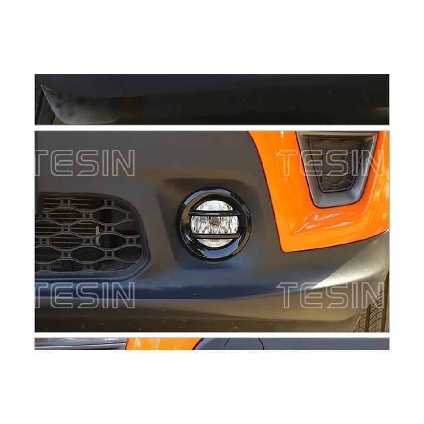 TESIN Car Front Fog Light Lamp Decoration Cover for Jeep Renegade 2019 2020 2021 2022 2023 2024 Lamp Hoods Exterior Accessories