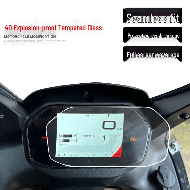 Qianjiang Sai 450/550/600 Tempered Dashboard Screen Protector Film