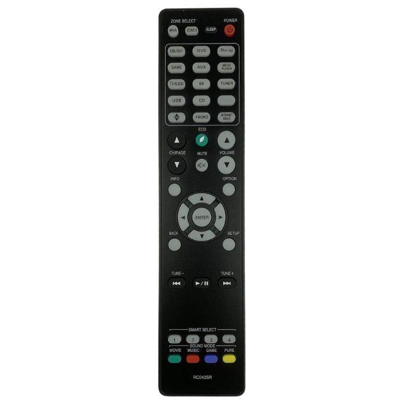 

Plastic AVs Surround Receiver Remote Controls for RC042SR User Friendly Button Layout Universal Compatibility 1