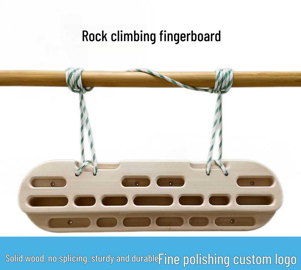 Wooden Fingerboard Climbing Pull-up and Strength Training Board