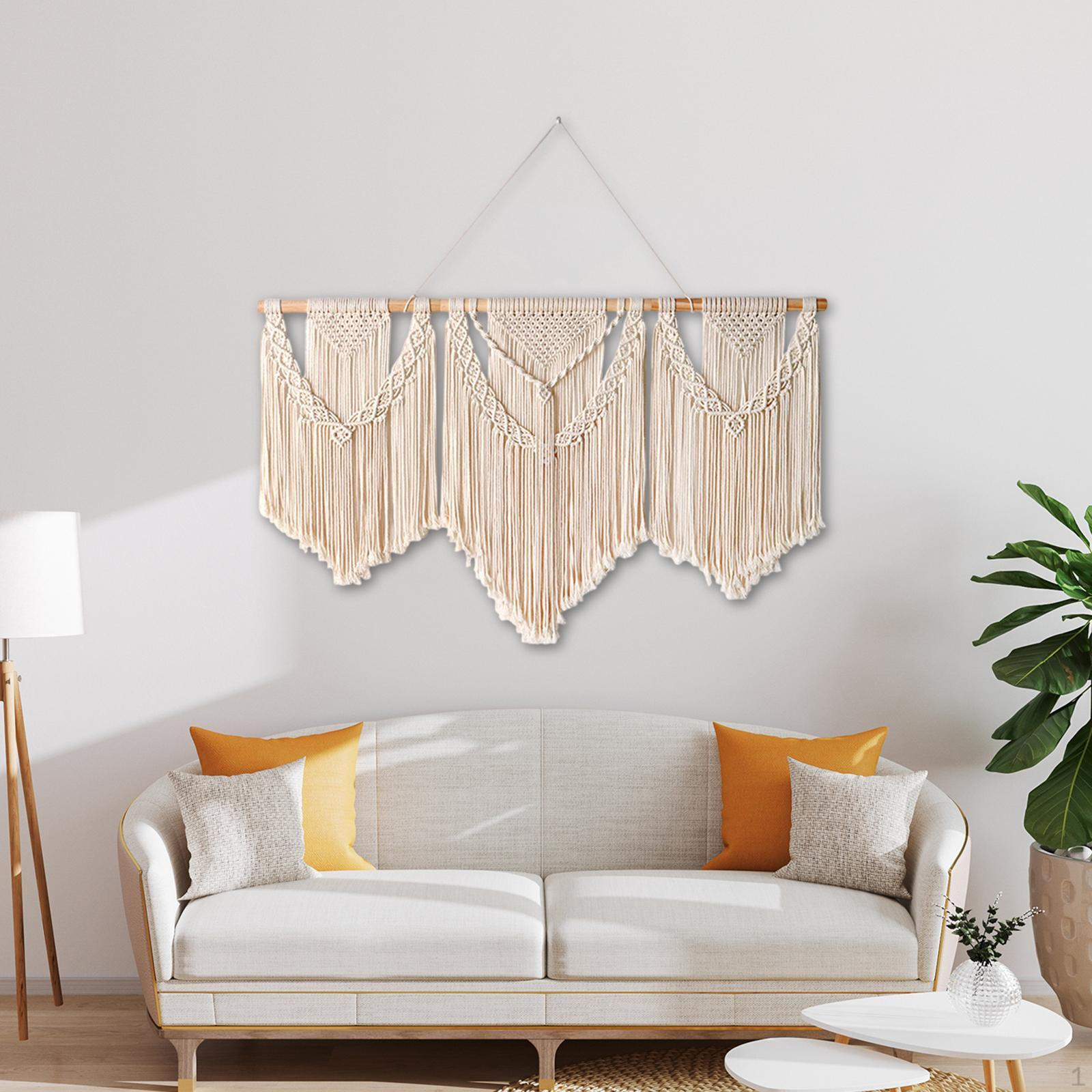 

Бохо Гобелен Макраме Настенный Декор Над Кроватью Кисточка Украшения для Style A