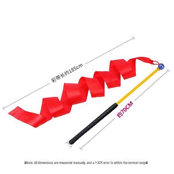 W126 Golf Schwungtrainer: 70CM Haltungs-, Rhythmus- & Übungsstock mit bunten Bändern für den Innenbereich
