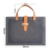 Large Capacity A4 Leather File Bag - Multifunctional Business Office Folder