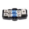 Mini ANL Fused Distribution Block Kit 1 in 2 Out with 60A 80A 100A Fuses For Automotive RV Yacht Power System