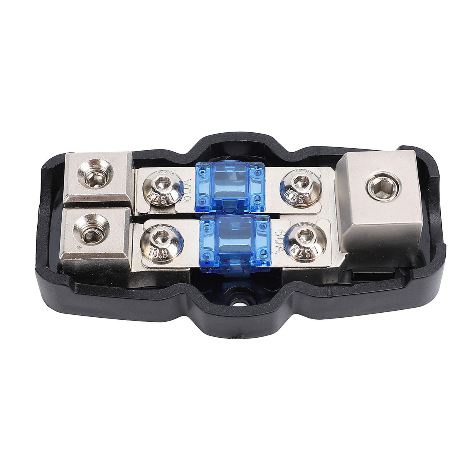 

Mini ANL Fused Distribution Block Kit 1 in 2 Out with 60A 80A 100A Fuses For Automotive RV Yacht Power System