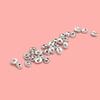 S925 Sterling Silver Hammered Irregular Spacer Beads for DIY Jewelry Making