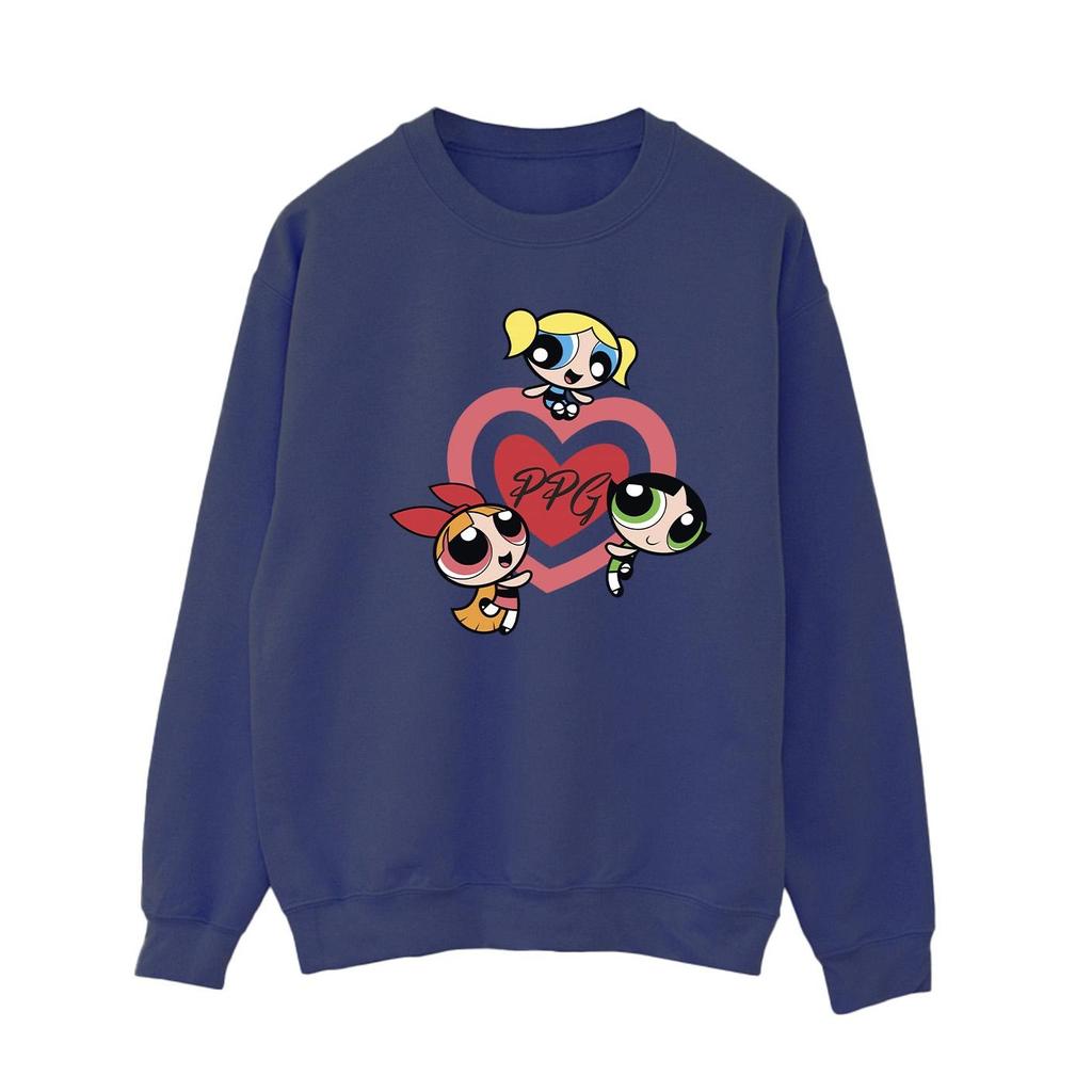 The Powerpuff Girls Womens/Ladies Double Heart Sweatshirt