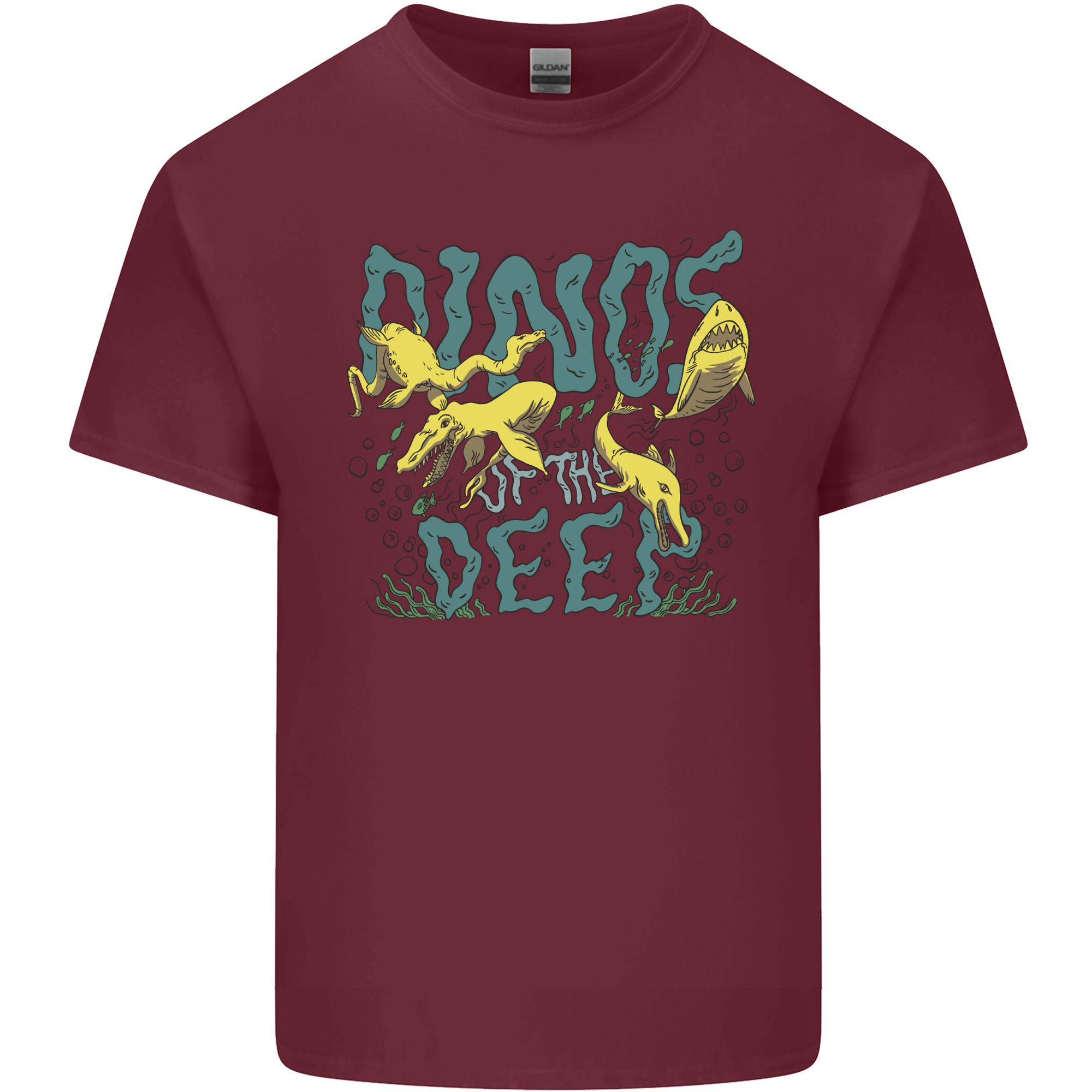Dinosaurs of the Deep Megladon Tylosaurus Unisexs Light Cotton TShirt S