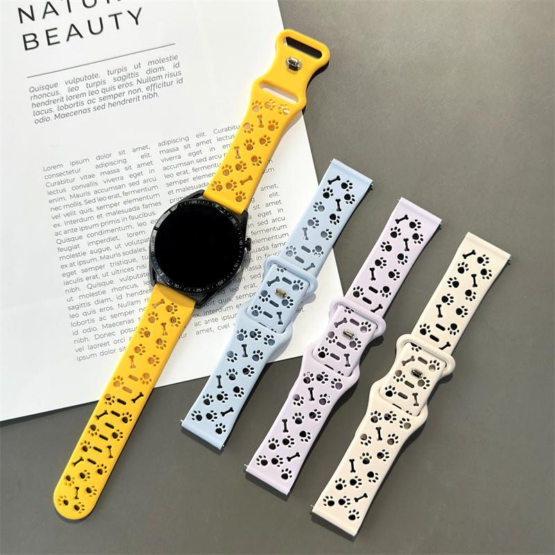 Engraved Watch Band, Soft Breathable Sport Strap 18/20/22MM Compatible with Amazfit Huawei Samsung oppo xiaomi
