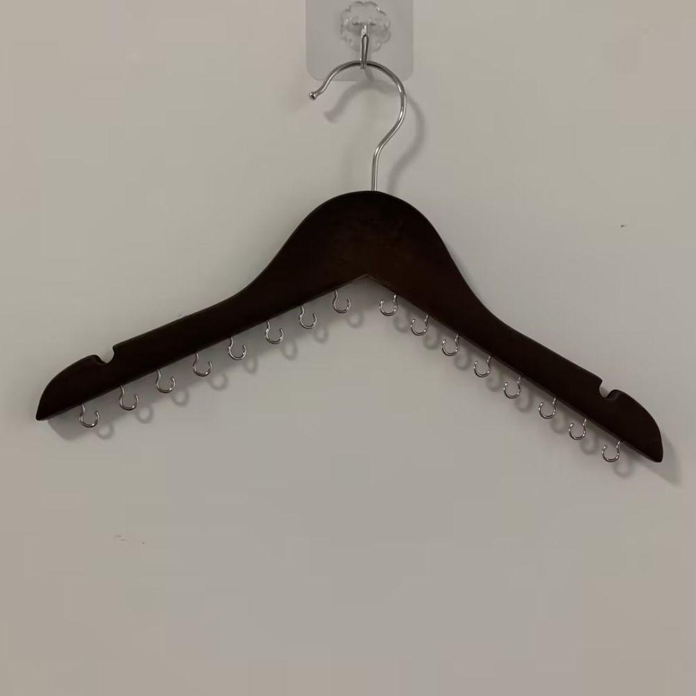 

Хранение 16 крючков Вешалка для одежды Вешалка для ювелирных изделий Дисплей для ювелирных изделий Хранение ювелирных изделий Сортировочная стойка для ювелирных изделий Brown