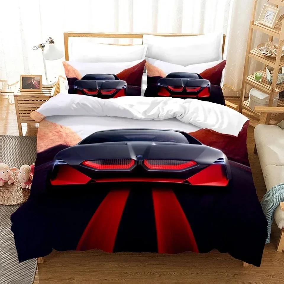 Cars Vehicles Bedding Set Boys Bedroom Decor Sports Cars 3d Print Duvet Cover Set Sigle Twin Double Full Queen King for Adults