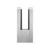 Glass Clamp 4 PCS Square Railing Bracket for 0.31 "-0.47 " Glass Silver
