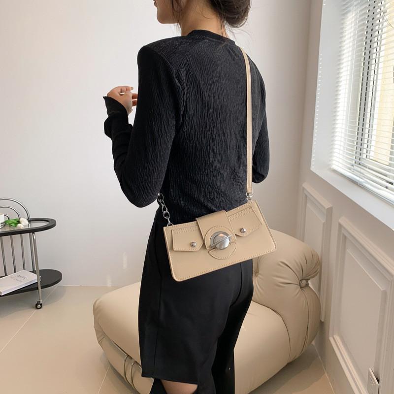 Trendy Casual Shoulder Bag 2023 Summer Simple Chic Small Square Bag Women's Handbag Street Style