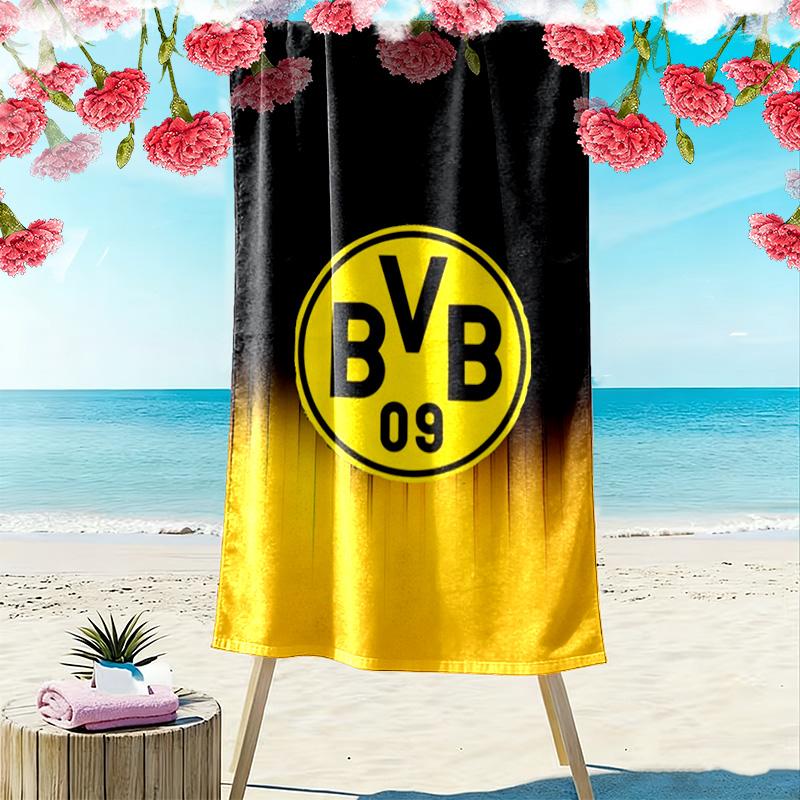 Dortmund Glory: Yellow Black Spirit beach towel Outdoor camping Portable for travel seaside swim Absorbent bath towel beach Outdoor picnic beach mat