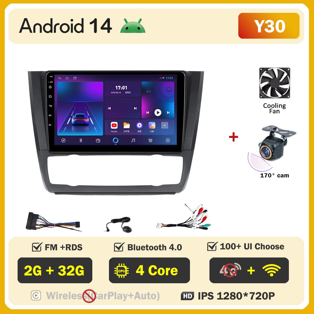 For BMW 1 Series E81 E82 E87 E88 AT 2004-2011Car Radio Player Car Carplay Screen Autoradio Mirror Link Car Intelligent System 4G