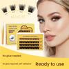 False Eyelashes - Glue-Free DIY Segmented Lashes, Formaldehyde-Free, Voluminous & European Curl, Self-Adhesive Makeup