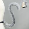 Cats Costume Accessories Cats Ear Headband Plush Tail Anime Cosplay Outfit for Women Masquerade Halloween Role Play