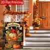 2D Flat - 2D Flat - 2D Flat, Autumn Cardinals Pumpkin Autumn Bison Grid Thanksgiving Garden Flag 2 (4) - Outdoor Garden Flag Double-Sided Home Decora
