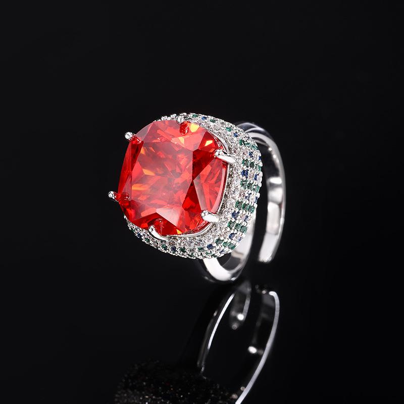 

Премиальный Роскошный Атмосферный Ювелирный Набор Подвеска Искусственное Птичье Гнездо Огранка Оранжевый Цирконий Толстый Квадрат Колье Кольцо