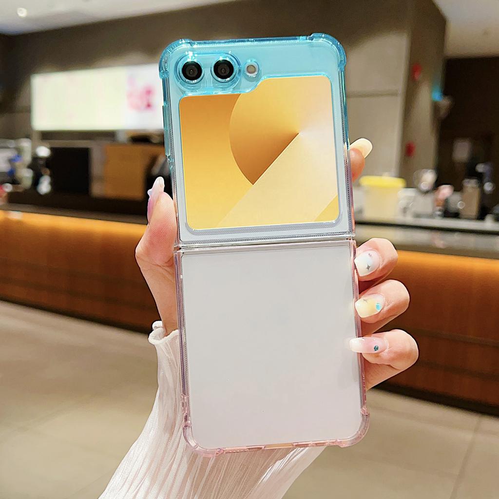 For Samsung Galaxy Z Flip7 FE 5G/Z Flip6 5G Case Gradient Color Anti-Scratch TPU Phone Cover
