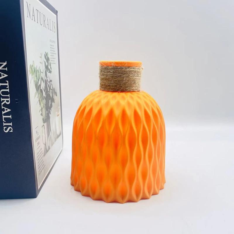 Ananas Muster VaseHome Kunst Dekoration Blumentopf Wohnzimmer und Büro Schreibtisch Ornament Kunststoff