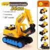 Large Children's Inertia Excavator Toy - Engineering Vehicle Model for Kids