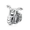WOSTU Colorful Car Charm 925 Sterling Silver Pumpkin Car Bead Bicycle Zirconia Enamel Pendant Fit Original Bracelet DIY Jewelry