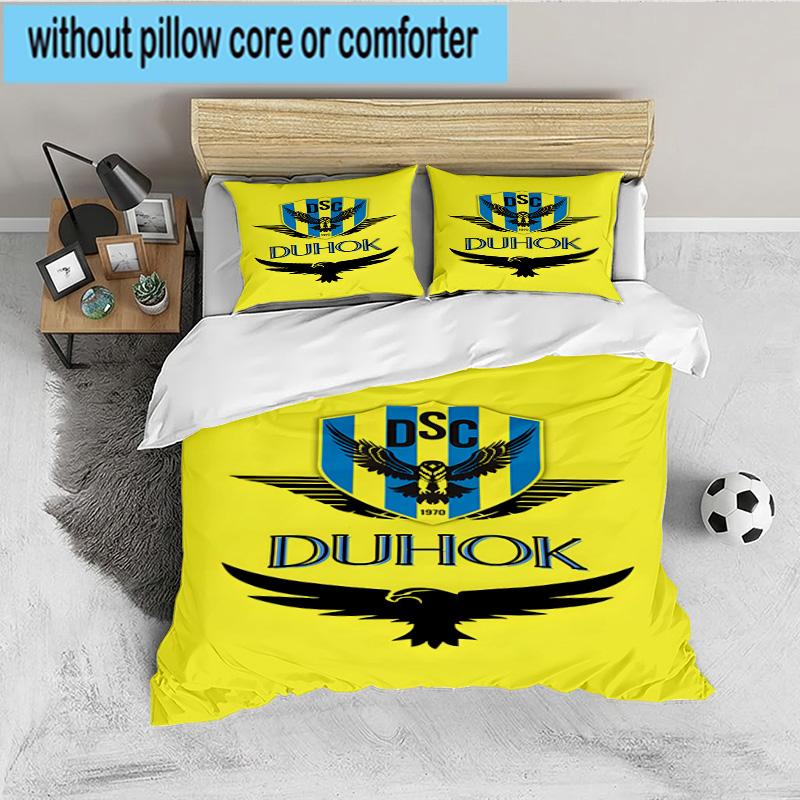 Duhok Dynamic Sports Emblem 3PCS Bedding set,Ideal for 1pc Duvet Cover And 2pcs Pillowcases Perfect for Fan gift,Ideal for Bedroom, Dormitory
