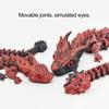 3D Printed Dragon Toy Articulated Dragon Figurine with Movable Joints Stress Relief Fidget Dragon Toy for Students Office Workers