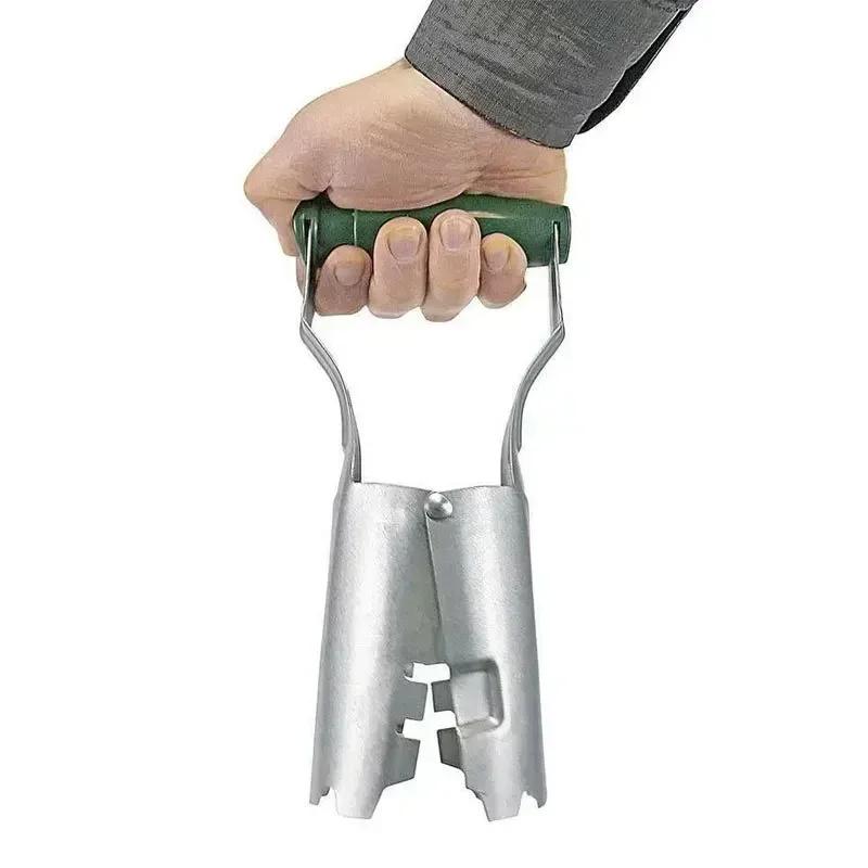 Stainless Steel Seeder Excavator Horticultural Wood Handle Hole Drilling Seedling Transplanting Flower Planting Seedling Planter