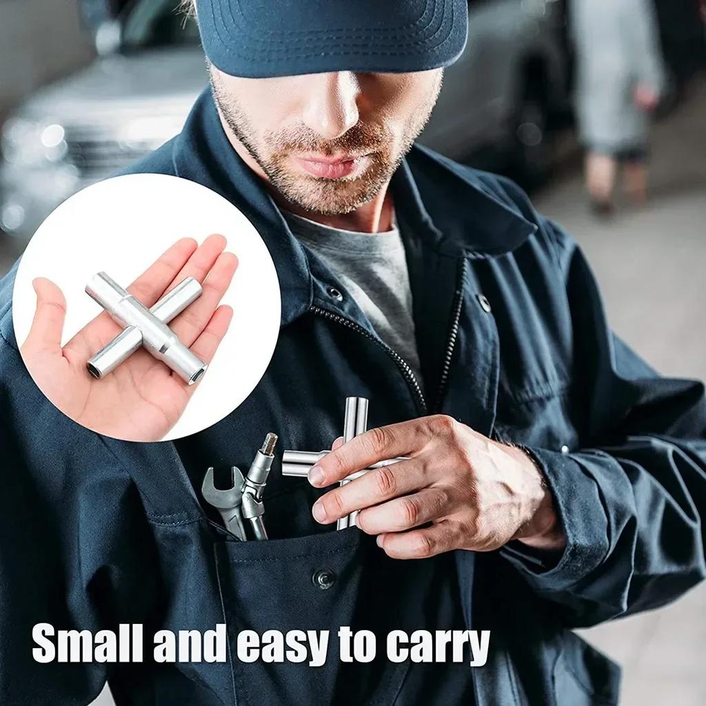 1/4 Inch 9/32 Inch 5/16 Inch 11/32 Inch Faucet Wrench Square Keys Plumber Bathroom Wrench ForHose Bib Spigots Valves