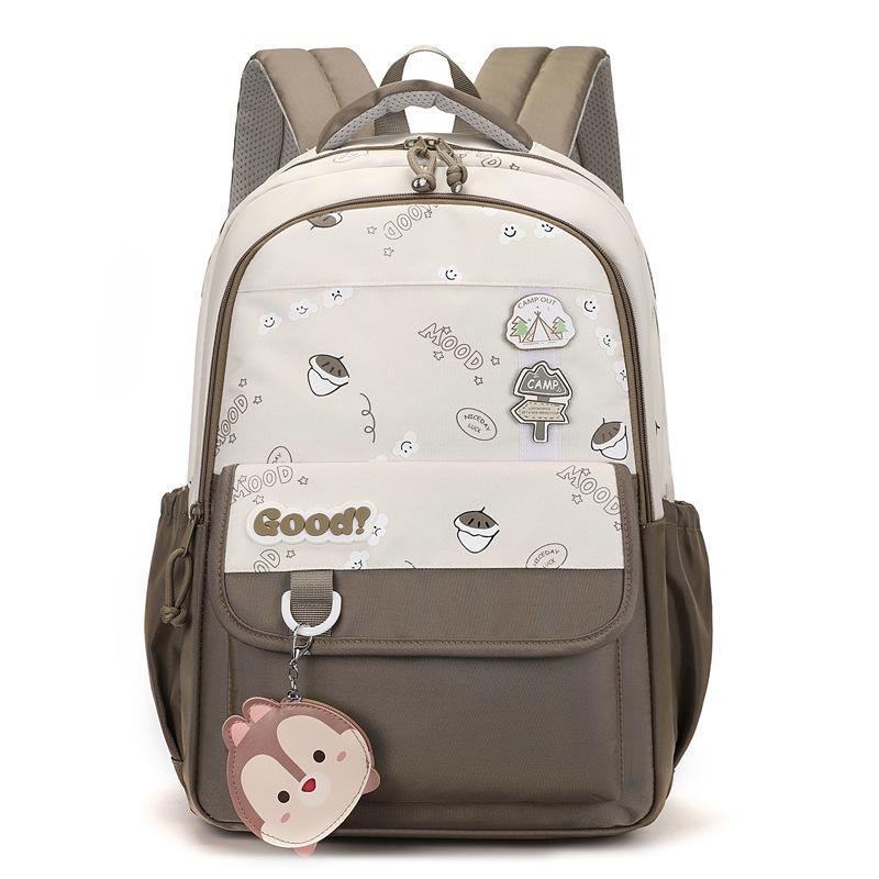 

Рюкзак Унисекс Модный С Вместительным Отделением Для Старшеклассников И Студентов хаки