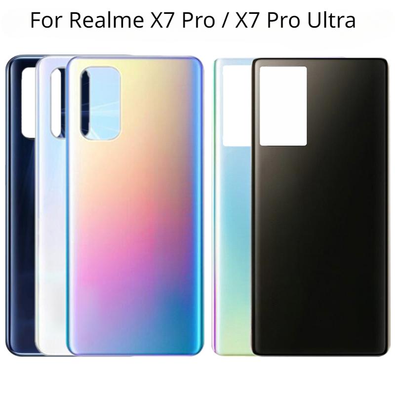 Back Cover For Realme X7 Pro RMX2121 RMX2111 Battery Cover Rear For Realme X7 Pro Ultra RMX3115 Housing Case Replacement