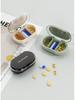 Mini Travel Pill Box 3 Grids - Waterproof Sealed Medicine Organizer Portable Daily Pill Case For Vitamins Supplements & Medica
