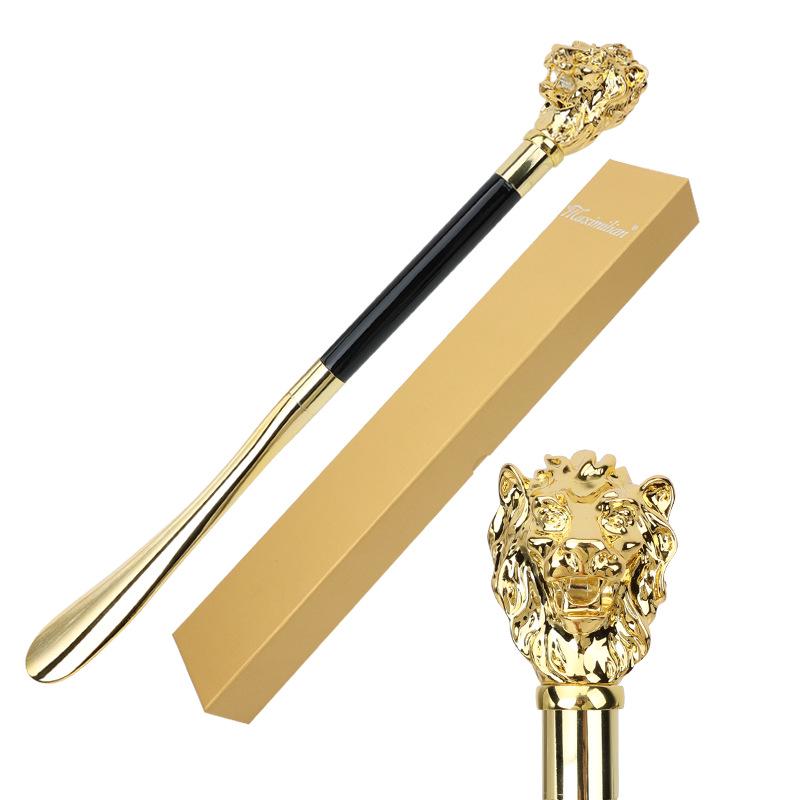 Maximilian Luxury Shoehorn with Metal and Wood Handle for Home or Hotel Use