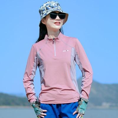 Women's Quick Dry Long Sleeve Shirt for Hiking Running Gym Workout Breathable Stretch Sports Top