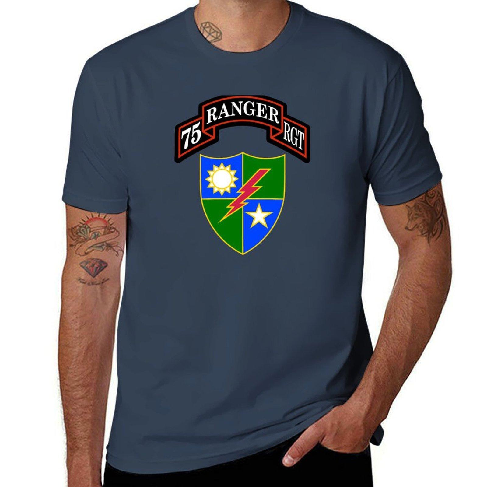 75th Ranger Regiunisext Tshirt Soft Touch Basic Cotton Tshirt S